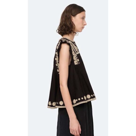 Sea NY Holly Tank  in Black/Cream Size S / NWOT - Picture 2 of 7